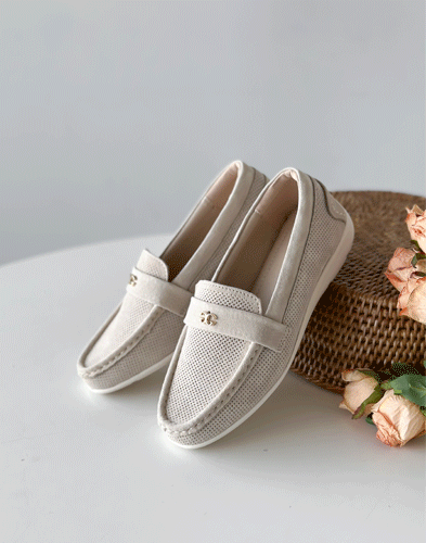 [돈피가죽] 파스텔 로퍼 4cm (328C5)