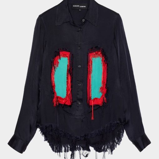 (여성용) 프레잉?여성용?렁?윈도우?셔츠 네이비