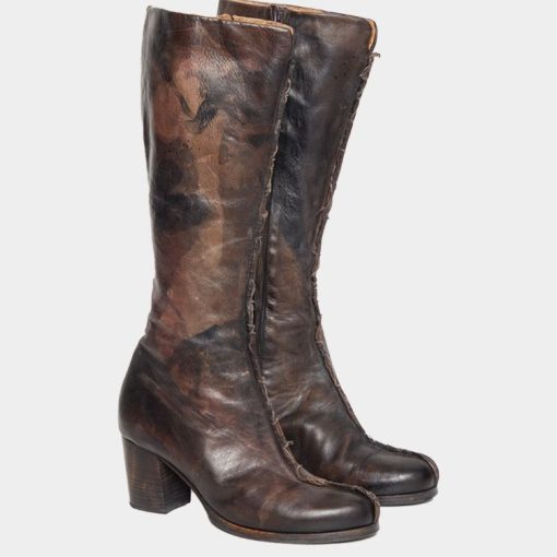 니하이 부츠 에이지드 브라운